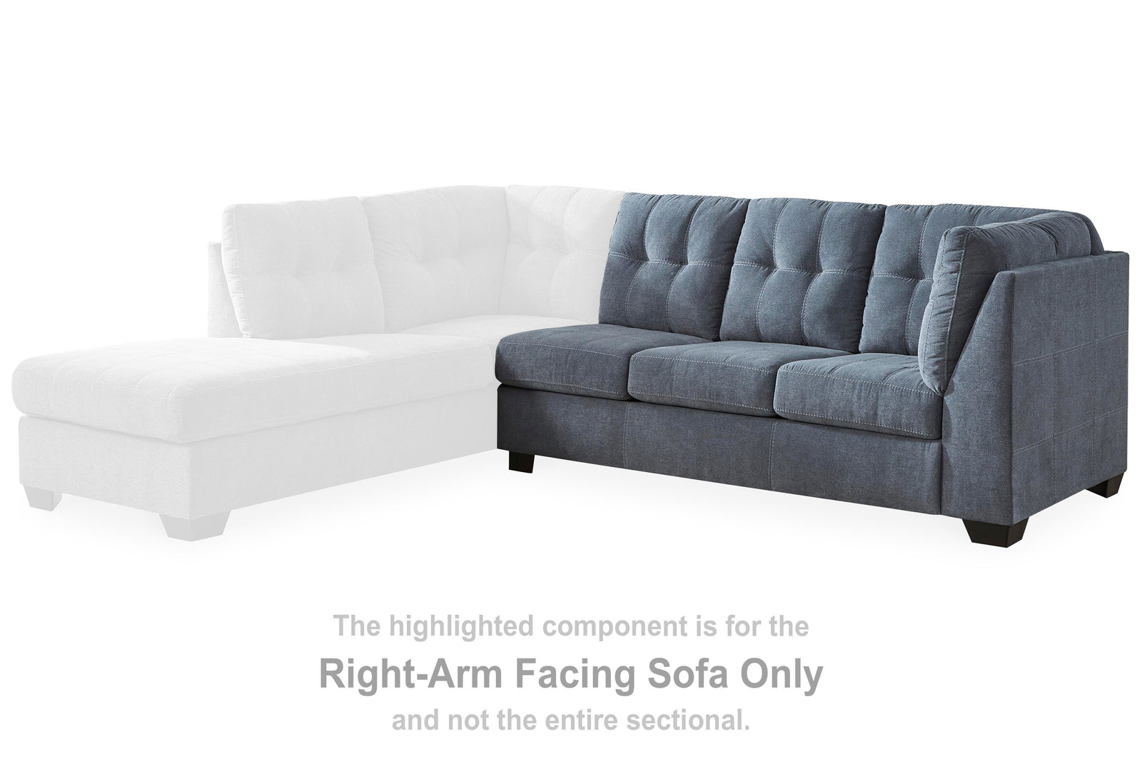 Marleton Right-Arm Facing Sofa (55303-SI) - Image 4