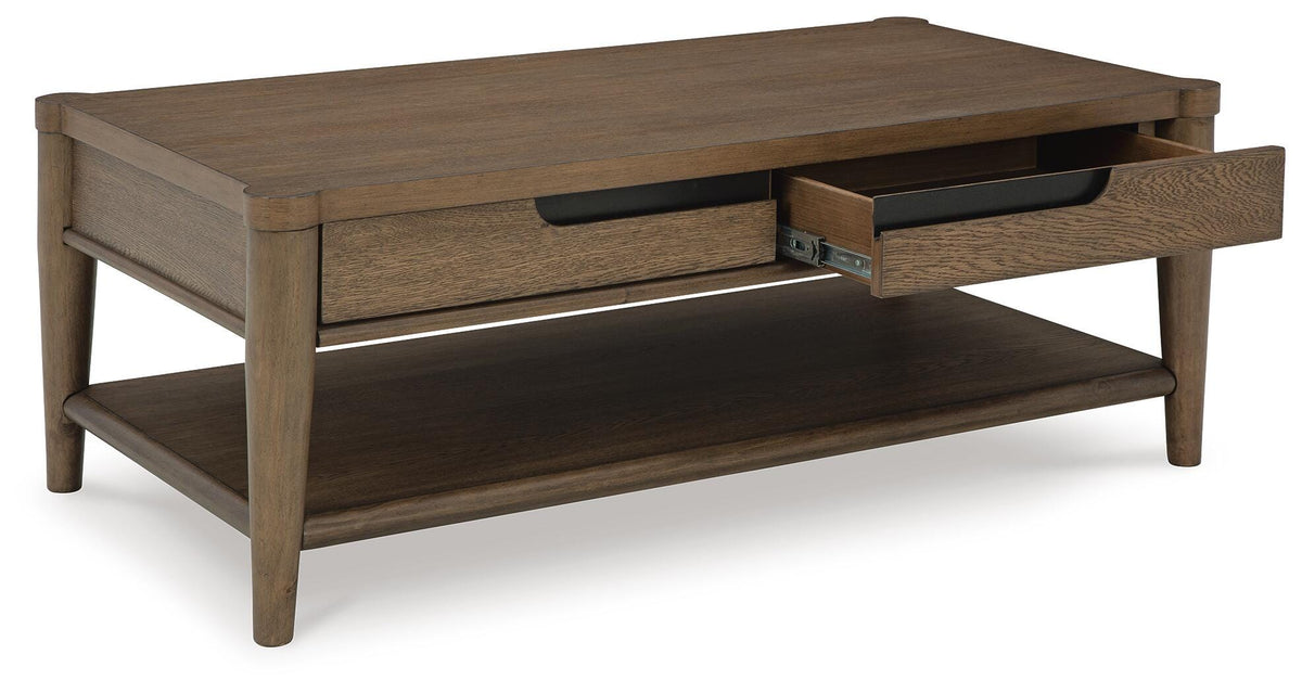Roanhowe Coffee Table and 2 End Tables - Brown  (T769-SI) - Image 4