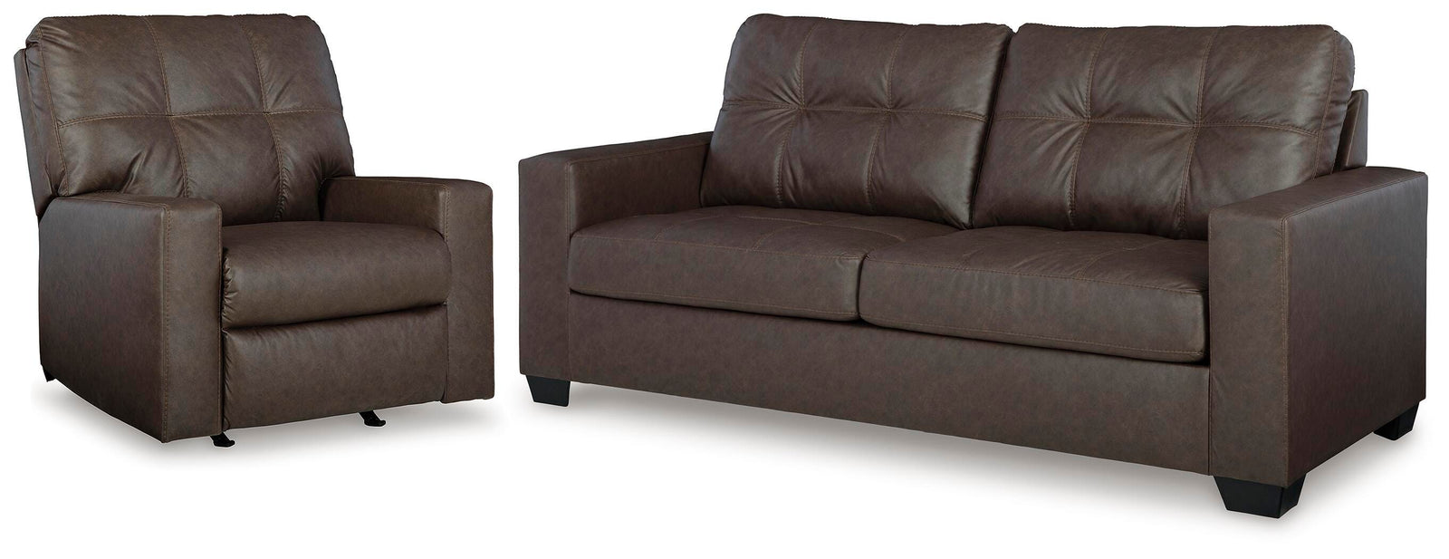 Barlin Mills Sofa and Recliner (17003-SI)
