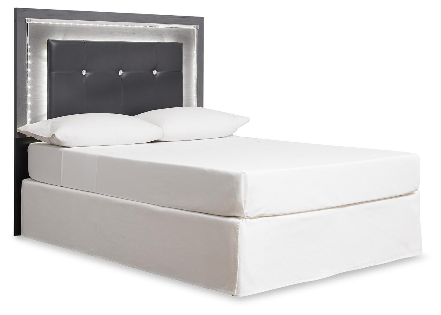 Lodanna Upholstered Panel Headboard - Gray  (B214-SI)