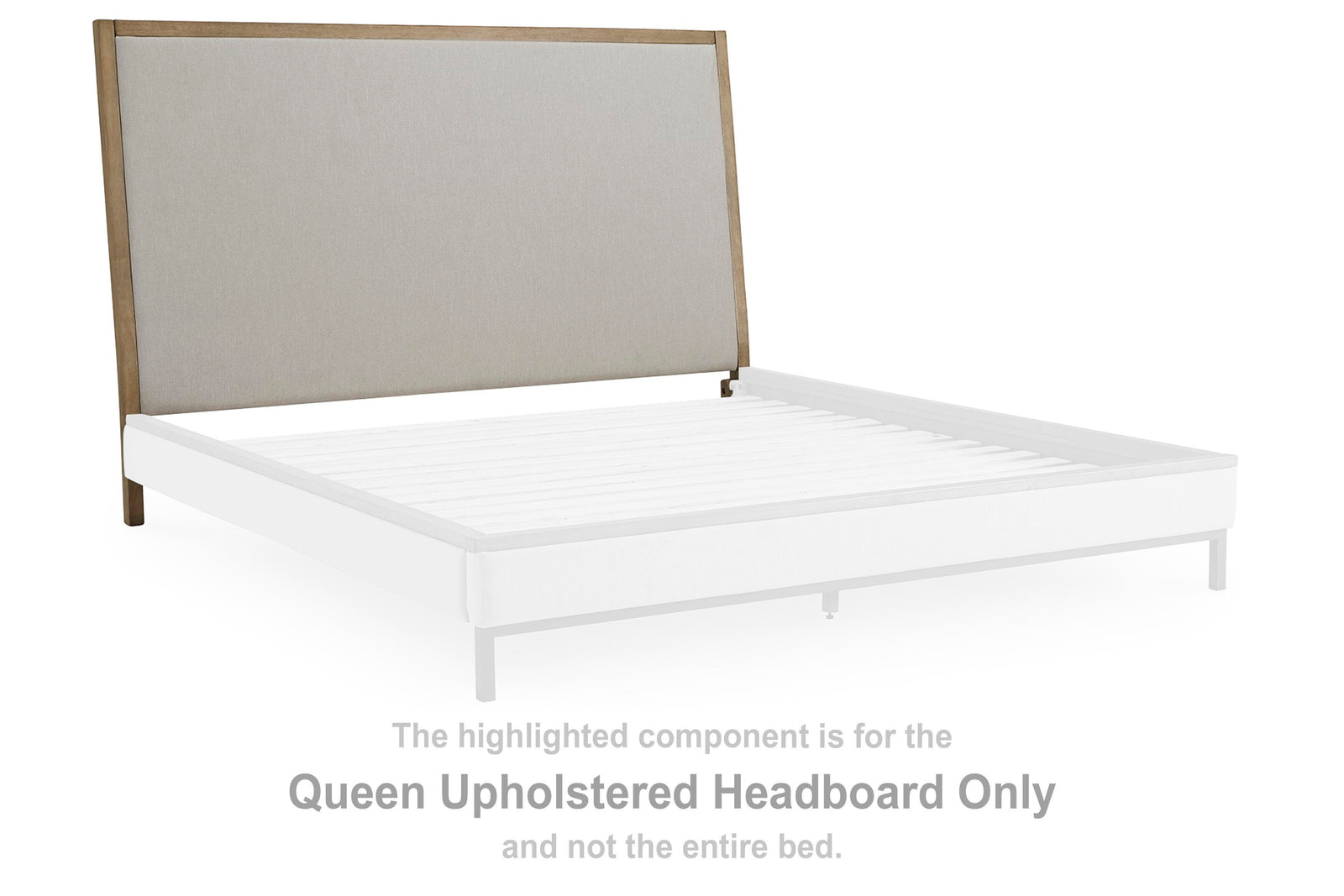 Tomtyn Upholstered Headboard - Light Brown  (B622-SI)