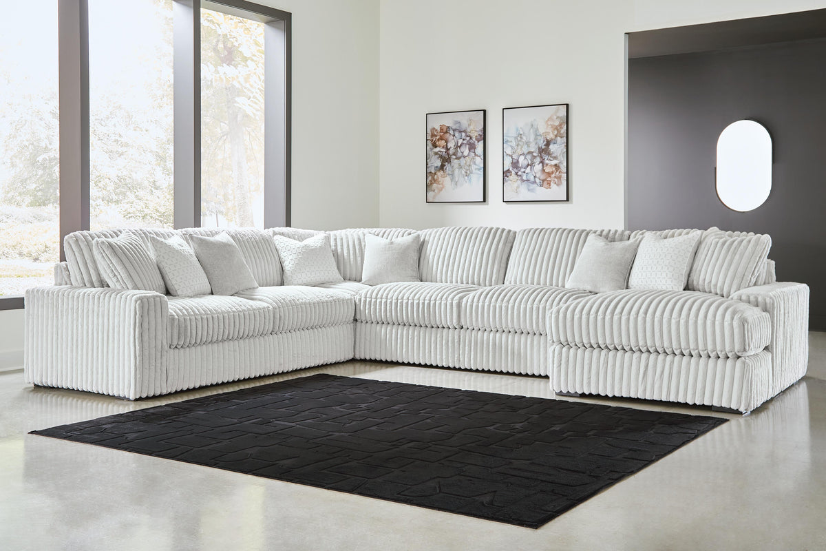 Stupendous 5-Piece Sectional with Chaise (25903-SI) - Image 4