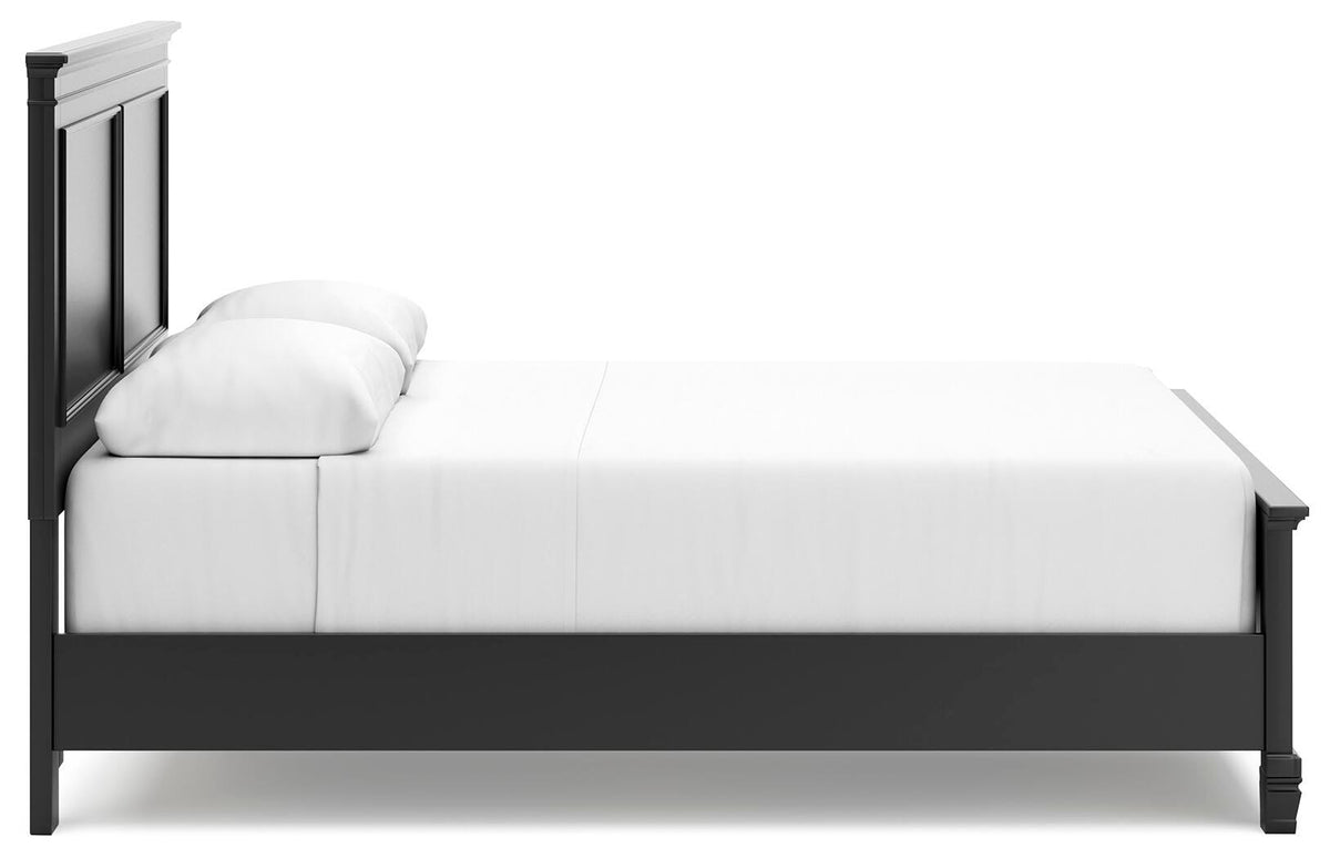 Lanolee Panel Bed, Dresser, Mirror and Nightstand - Black  (B687-SI) - Image 11