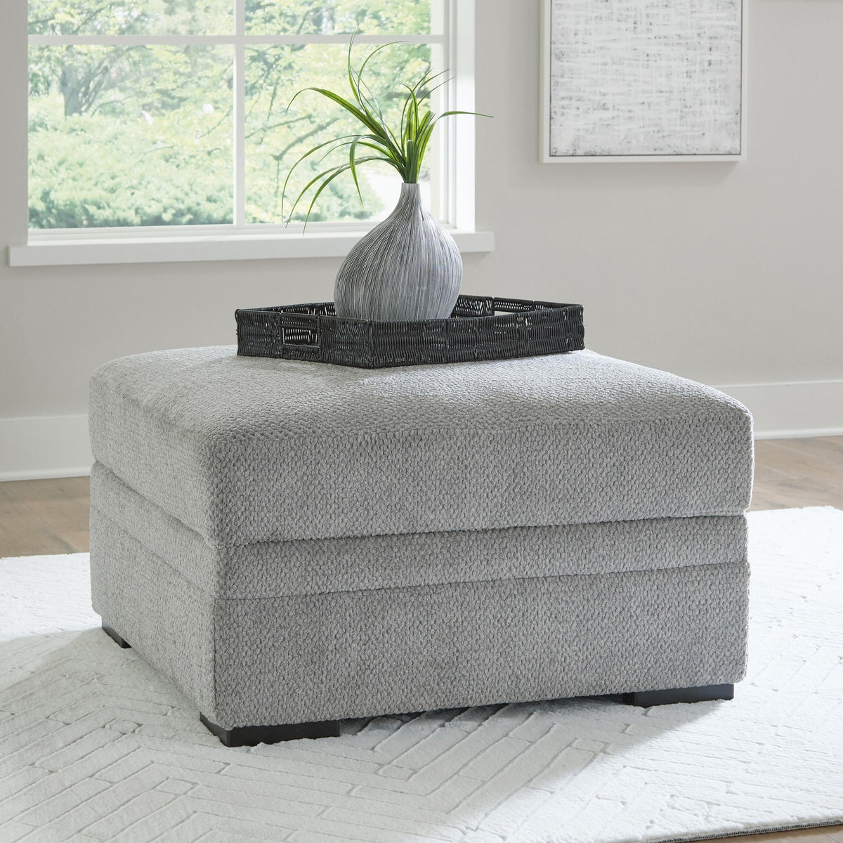 Casselbury Ottoman With Storage (52906-SI) - Image 5