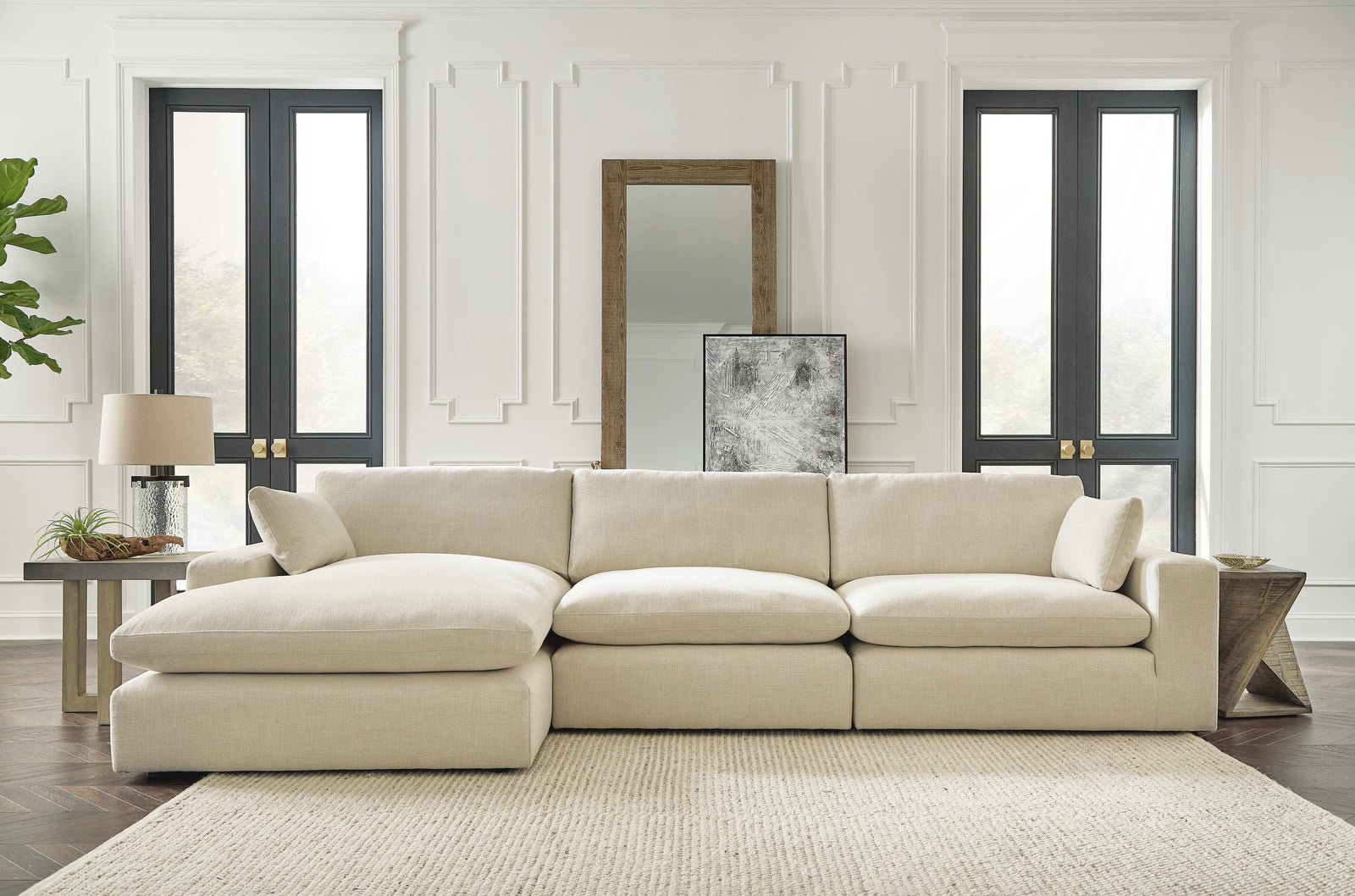Elyza 3-Piece Sectional with Chaise (10006-SI) - Image 2