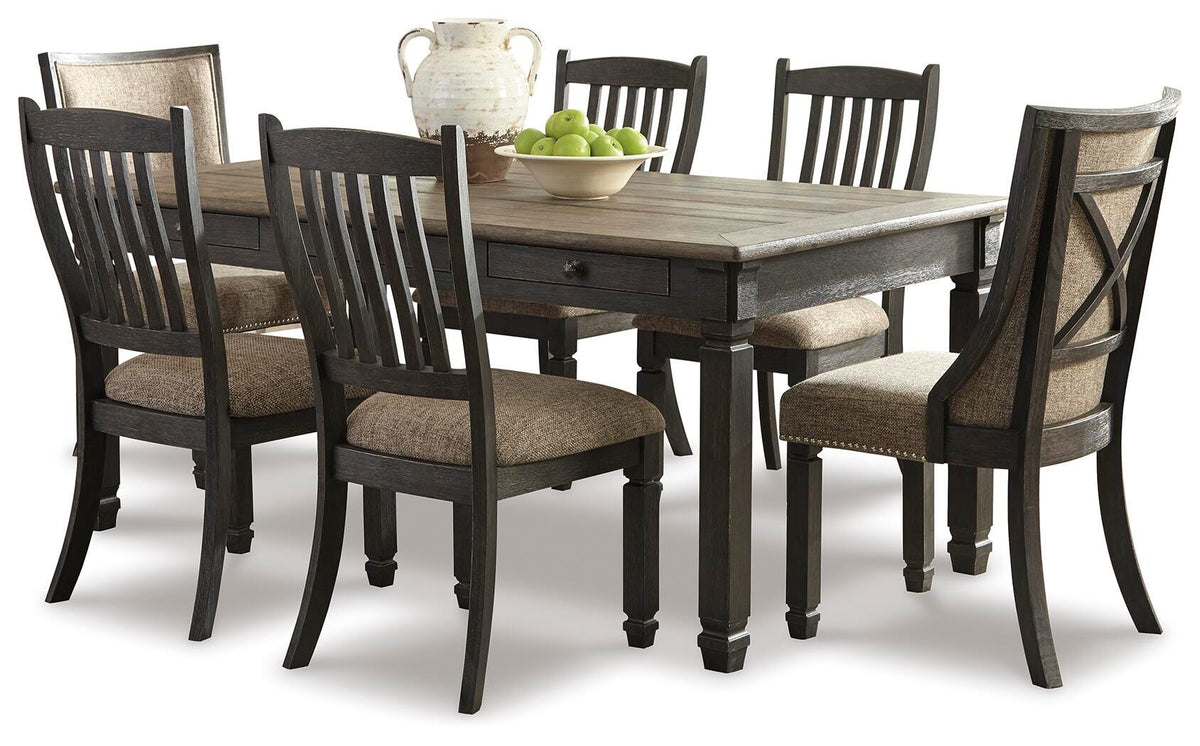 Tyler Creek Dining Table with 6 Chairs (D736-SI)