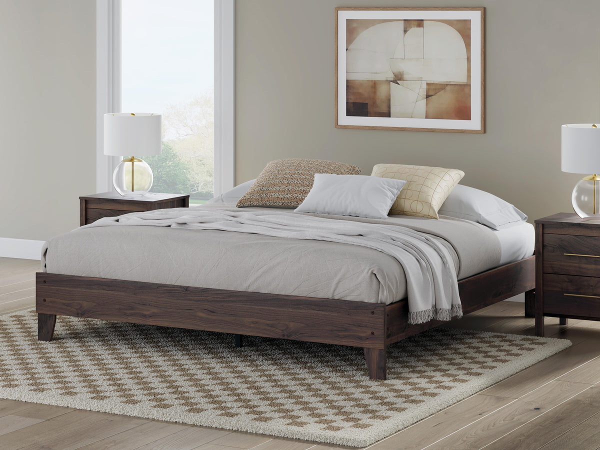 Calverson Platform Bed - Brown  (EB3660-SI) - Image 6