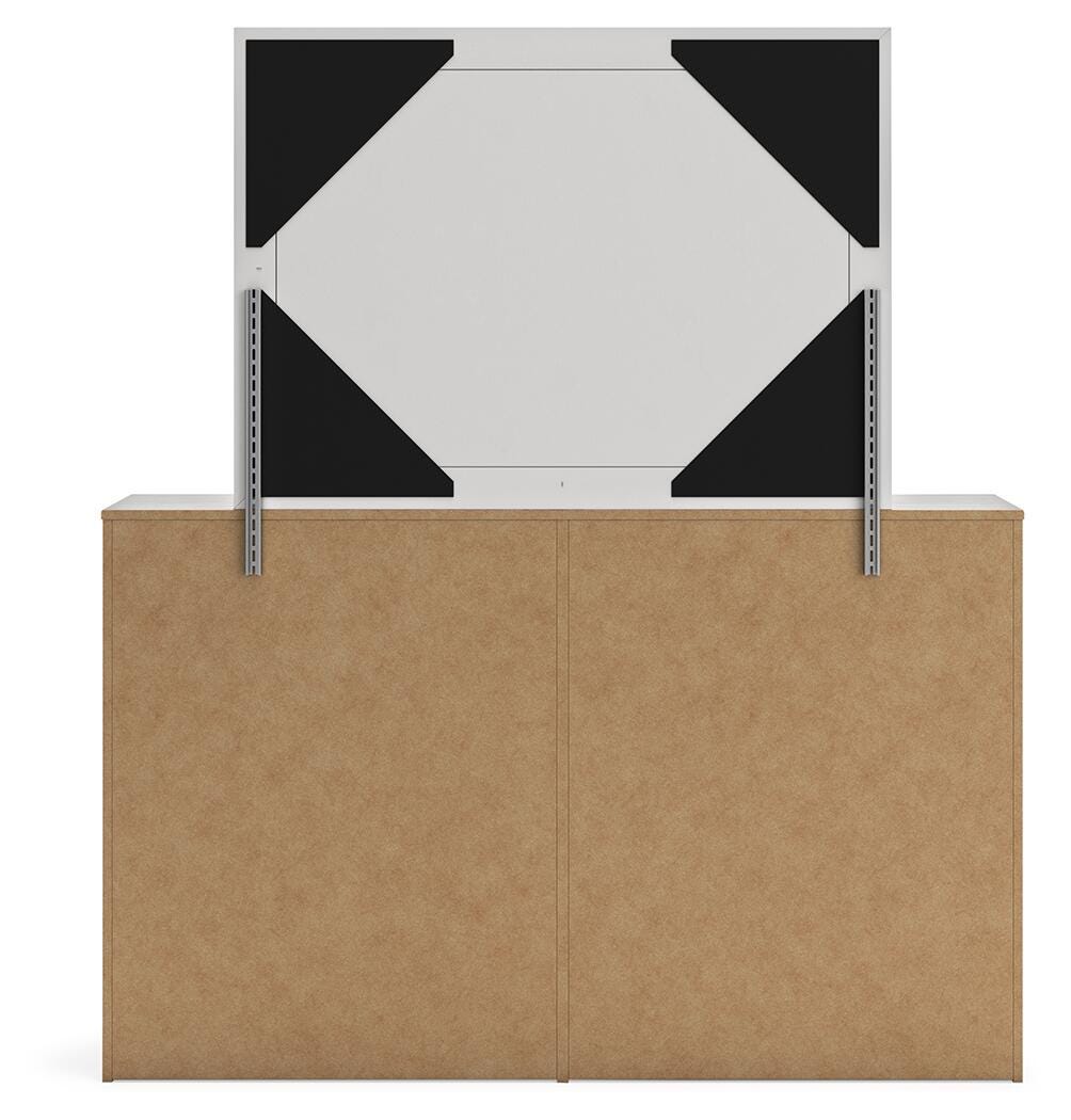 Cayboni Panel Bed, Dresser, Mirror and Chest (B3788-SI) - Image 8