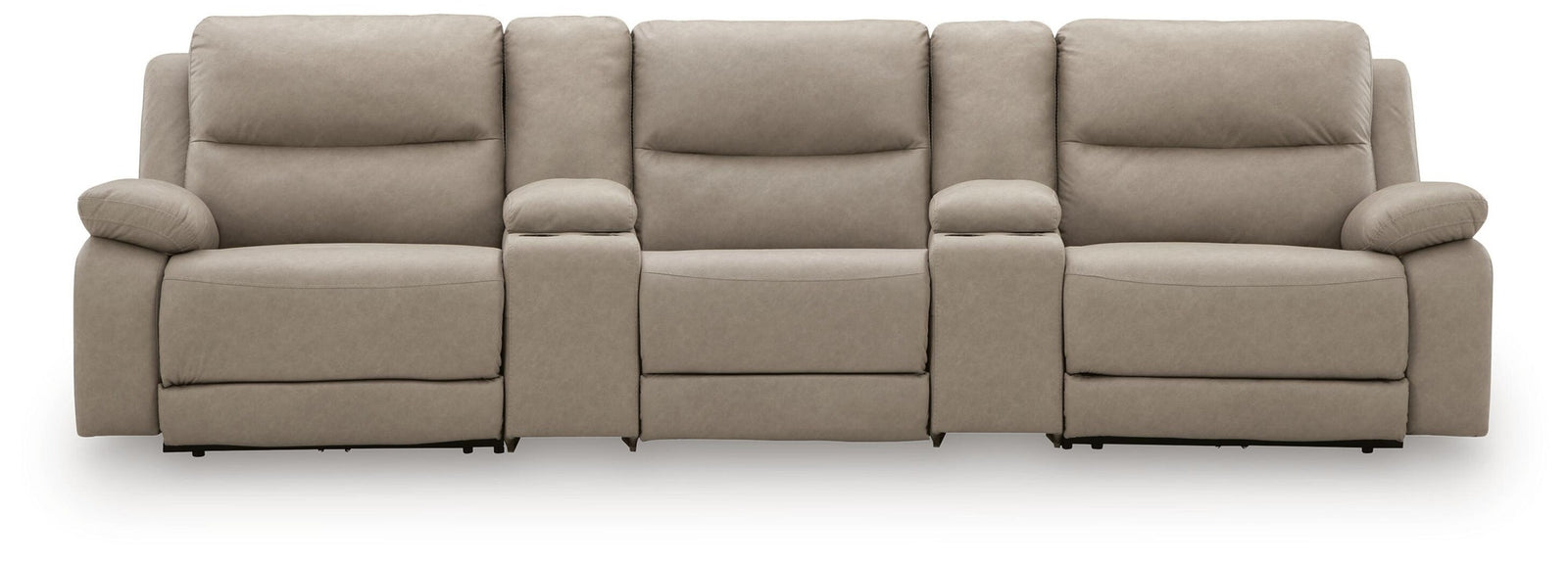 Narwhal Place 5-Piece Reclining Sectional with Storage Consoles (PC99201-SI)