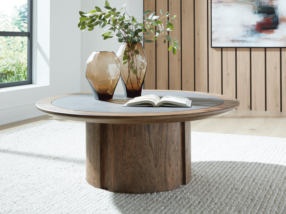 Dontayne Coffee Table - Warm Brown  (T563-SI) - Image 2