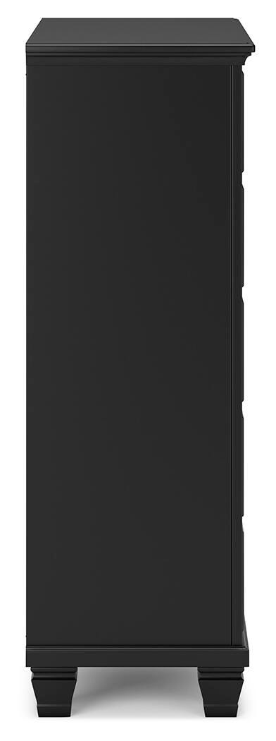 Lanolee Panel Bed, Dresser, Chest and 2 Nightstands (B687-SI) - Image 11