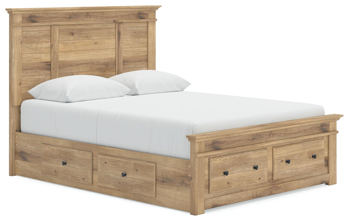 Makidern Queen Panel Storage Bed (PCB1170-SI)