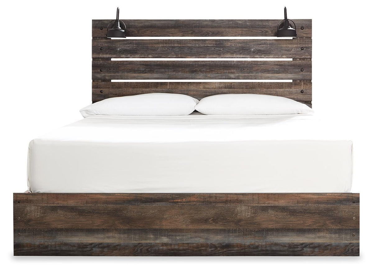 Drystan Panel Bed with Storage, Dresser, Mirror, Chest and 2 Nightstands - Multi  (B211-SI) - Image 5