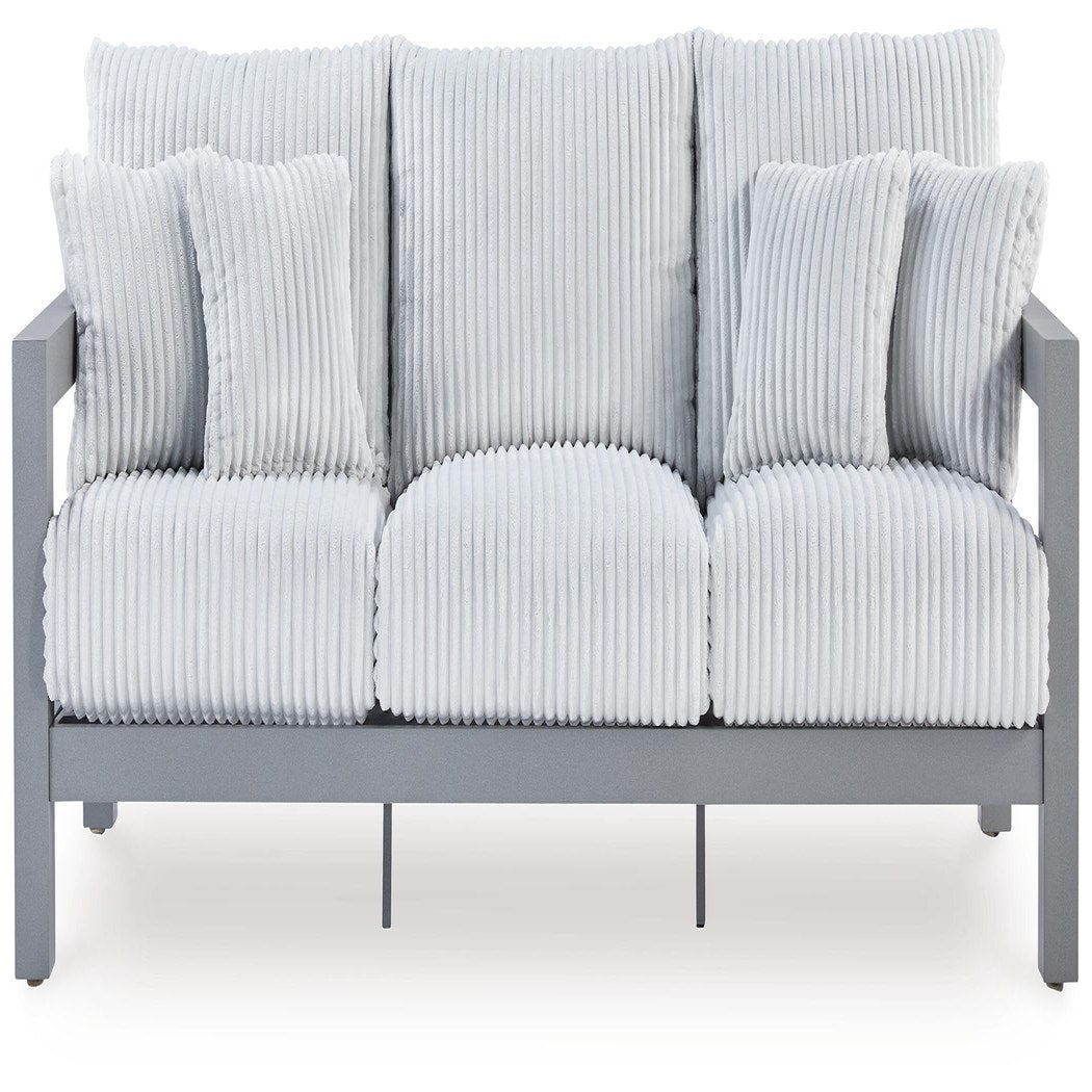 Hurley Park Outdoor Sofa, 2 Lounge Chairs and Coffee Table (PCP695-SI) - Image 8