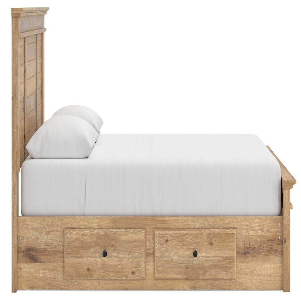 Makidern Queen Panel Bed with Storage, Dresser and Mirror (PCB1170-SI) - Image 12