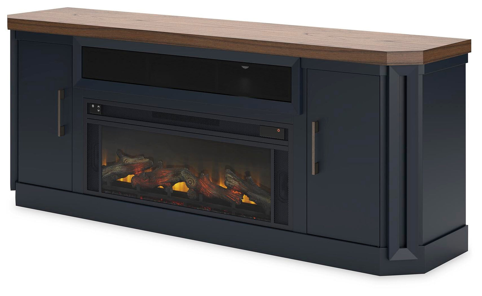 Landocken 83 TV Stand with Electric Fireplace (W402-SI) - Image 3