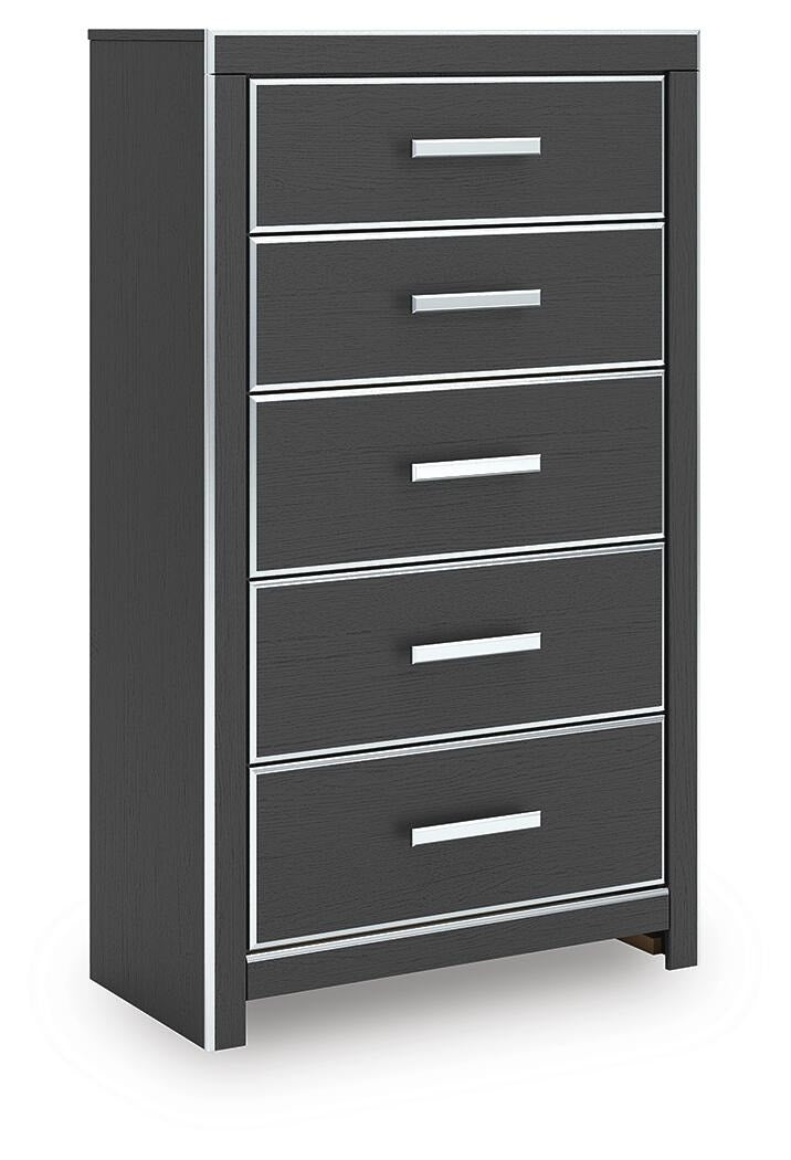 Zuraleus King Upholstered Bed, 2 Chests and 2 Nightstands (PCB3380-SI) - Image 3