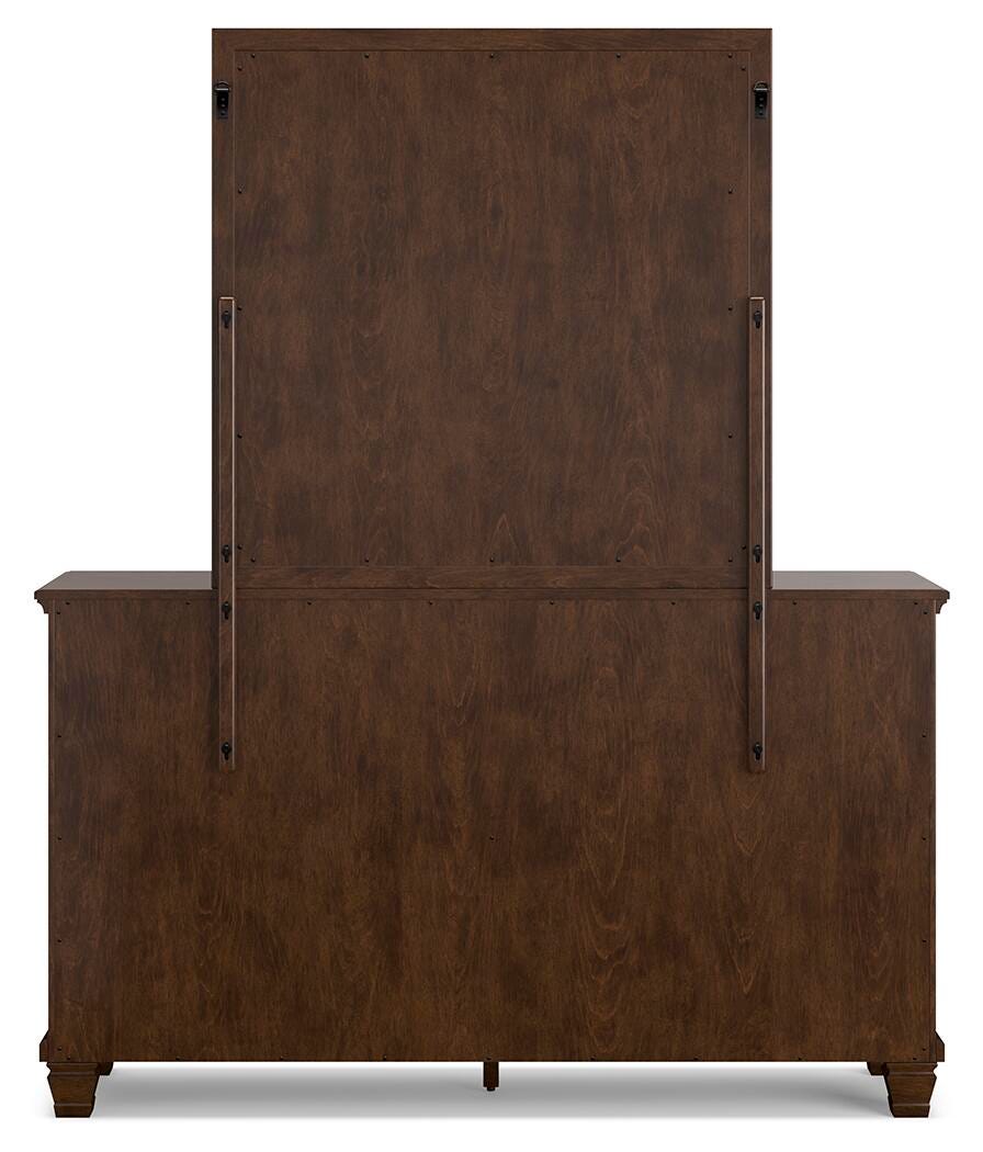 Danabrin Panel Bed, Dresser and Mirror - Brown  (B685-SI) - Image 6