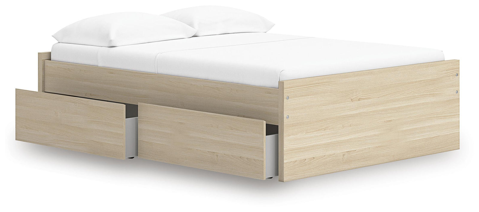 Onita Platform Bed with 2 Side Storage (Youth) - Natural  (EB9632-SI) - Image 2