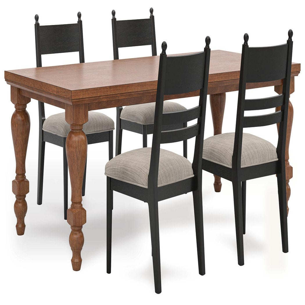Greddinton Dining Table and 4 Chairs (PCD824-SI)