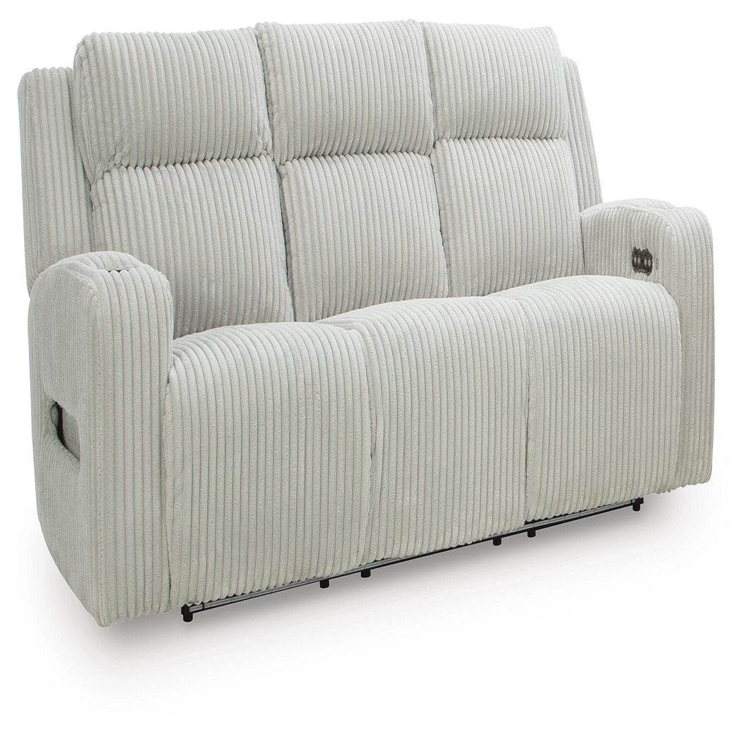 Carvara Power Reclining Sofa and Loveseat (PC64203-SI) - Image 4