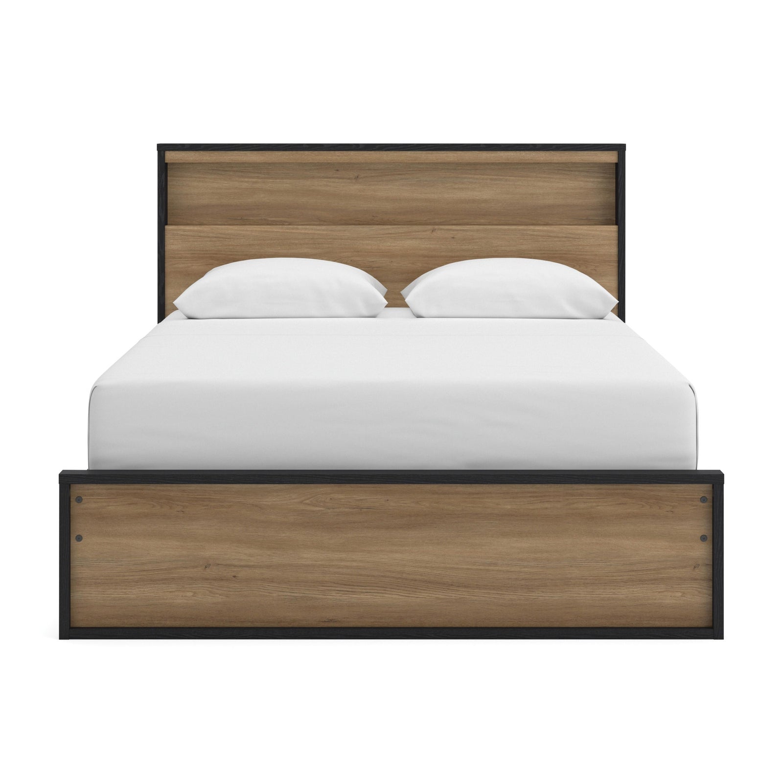 Kozmour Bookcase Complete Bed Frame - Black/Brown  (EB1460-SI) - Image 5