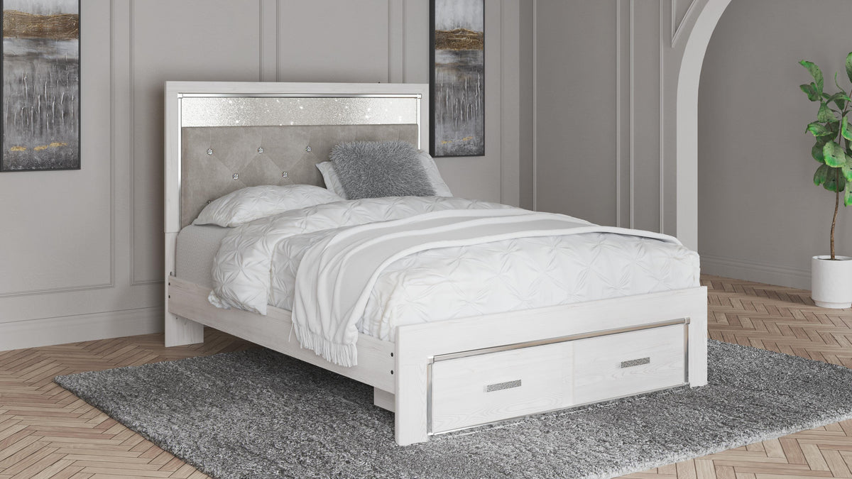 Altyra Storage Bed, Dresser Mirror, Chest and 2 Nightstands - White  (B2640-SI) - Image 31