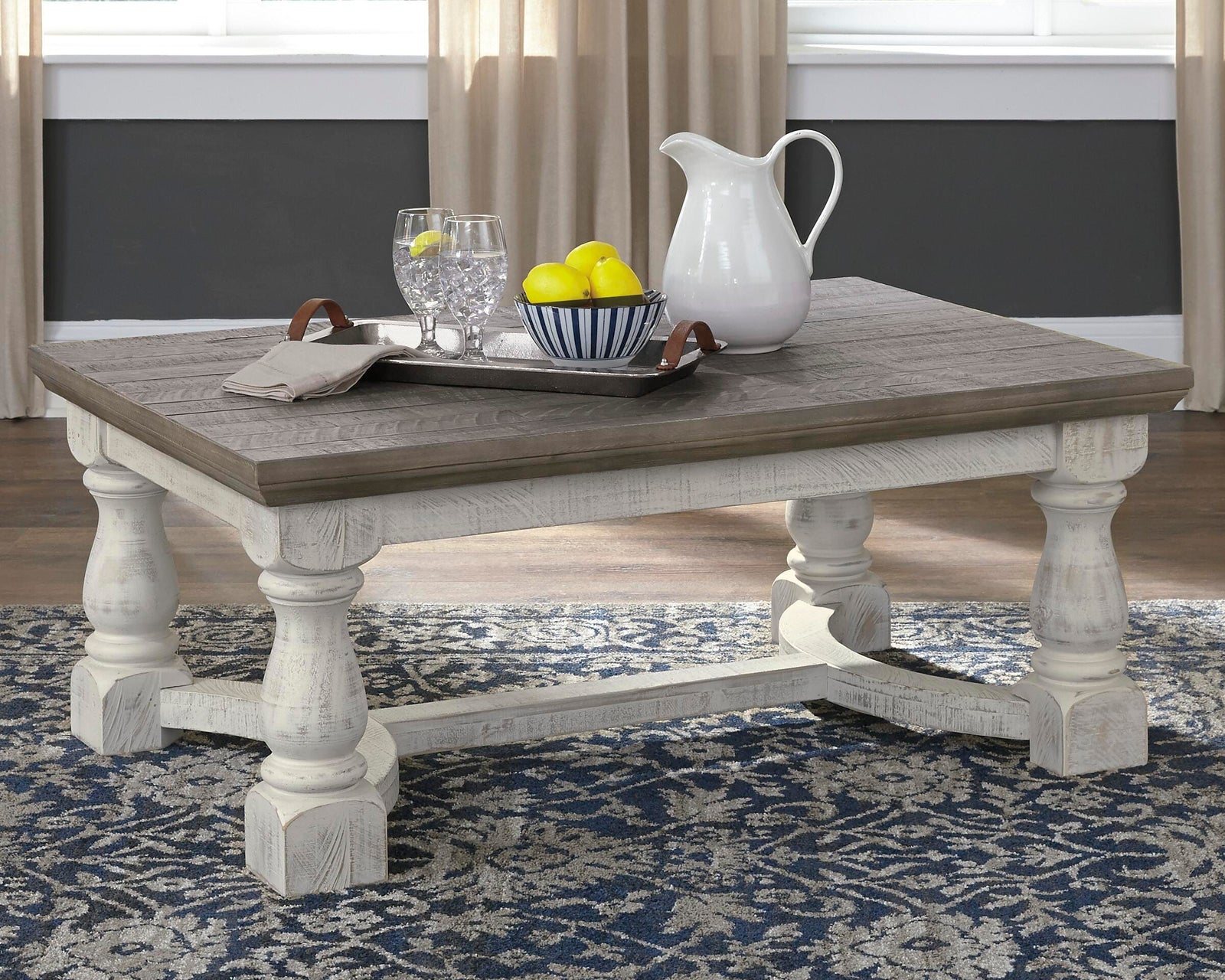 Havalance Coffee Table and 2 End Tables - Gray/White  (T814-SI) - Image 5