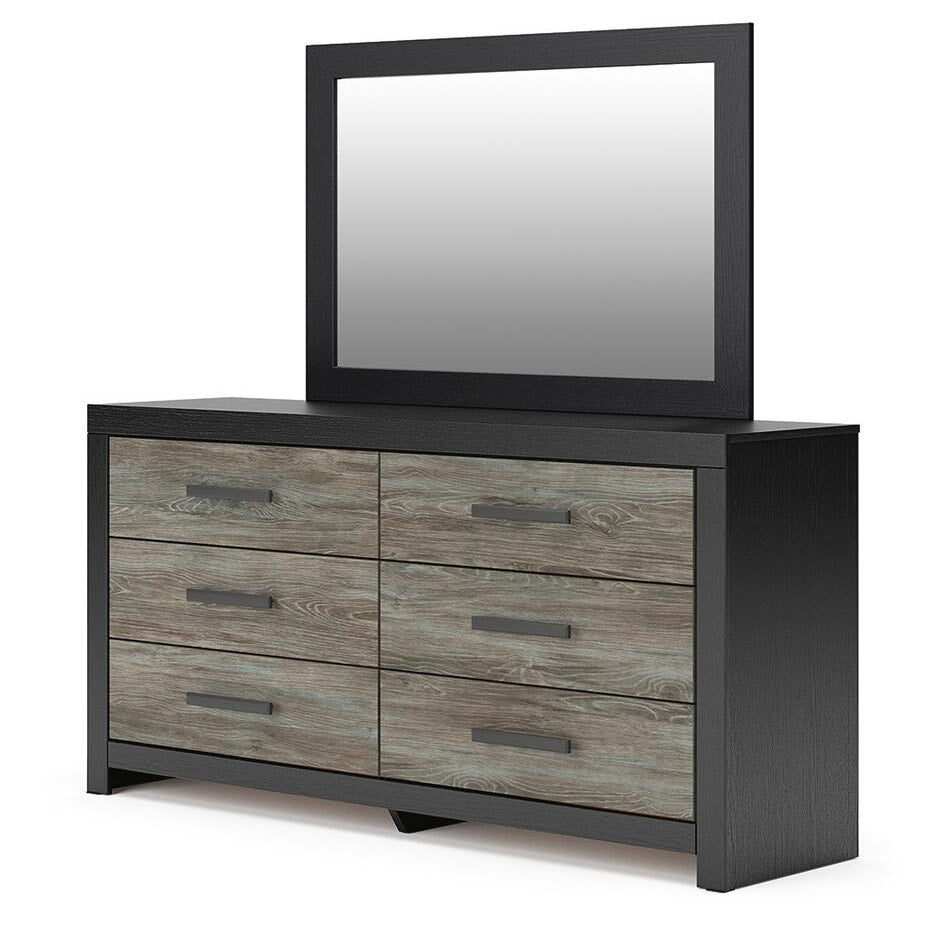 Broachmyn Full Bookcase Bed, Dresser and Mirror (PCB1118-SI) - Image 9