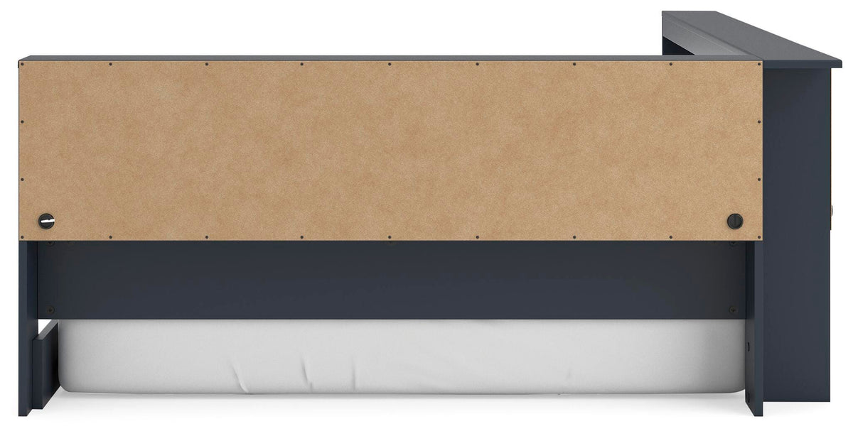 Simmenfort Bookcase Storage Bed (Youth) - Navy Blue  (EB1528-SI) - Image 5
