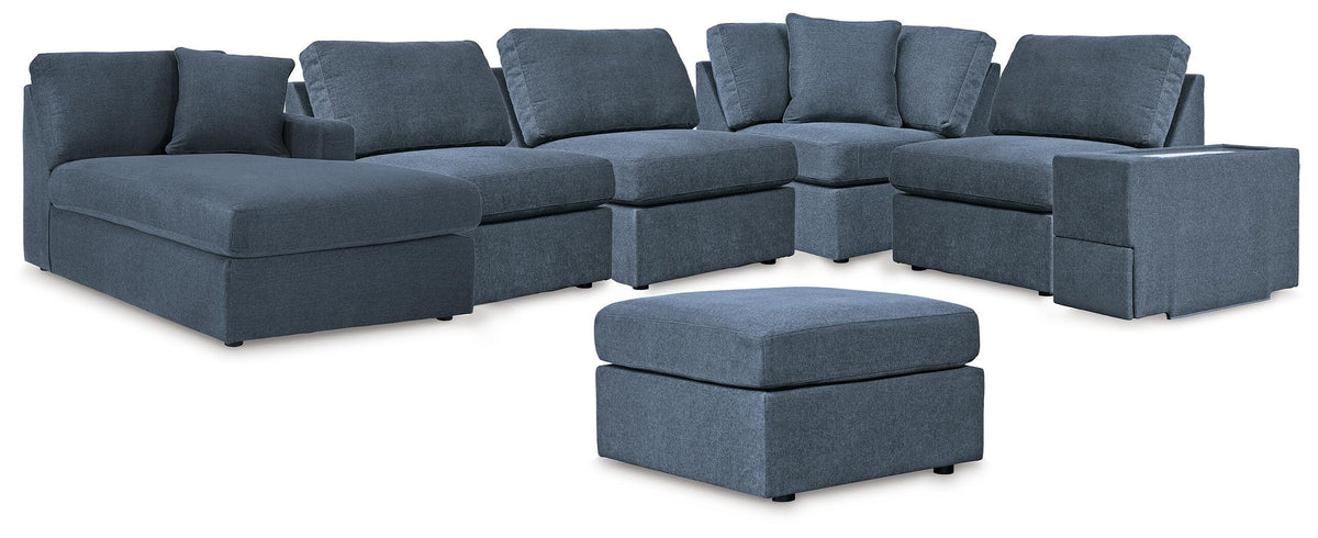 Modmax 6-Piece Sectional with Chaise and Ottoman (92121-SI)
