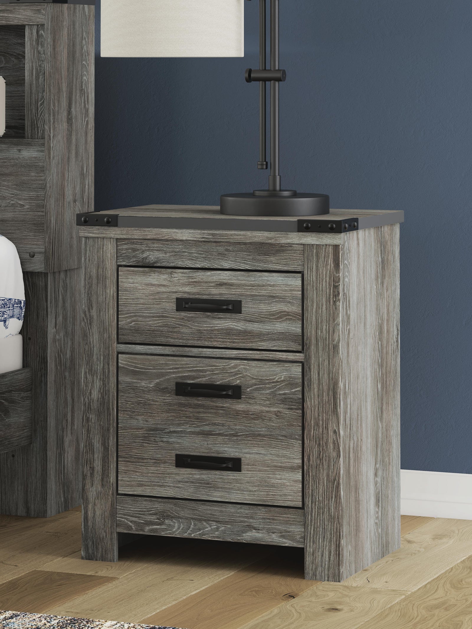 Frandern Panel Bed, Dresser, Mirror, Chest and 2 Nightstands (B4480-SI) - Image 33