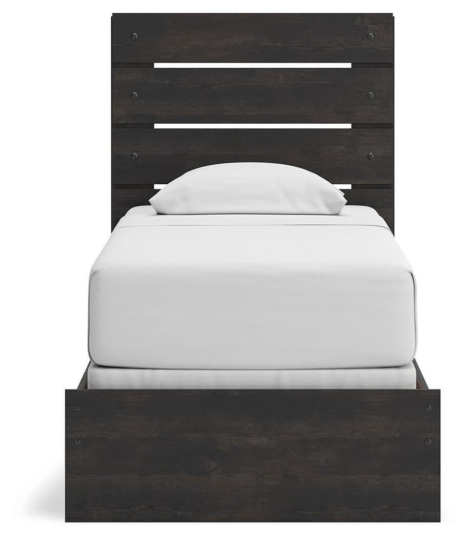Hollivern Twin Panel Bed, Dresser and Mirror (PCB2108-SI) - Image 8