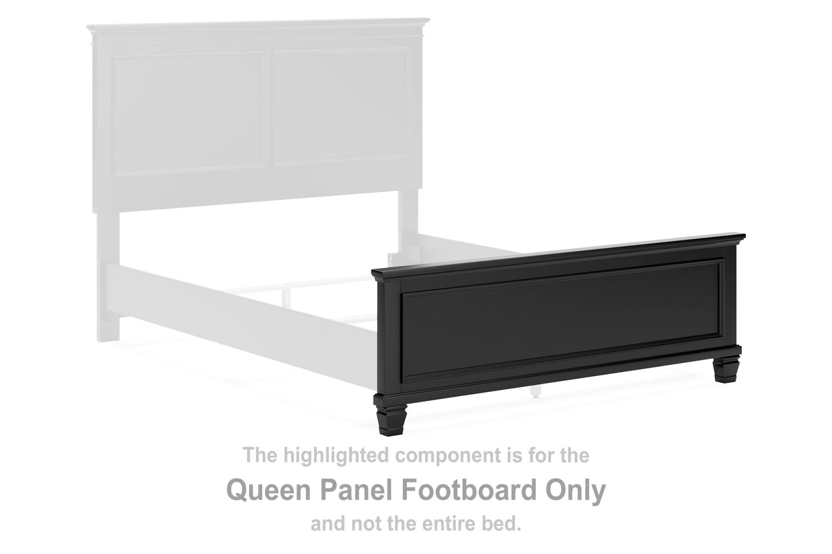 Lanolee Panel Footboard - Black  (B687-SI) - Image 3