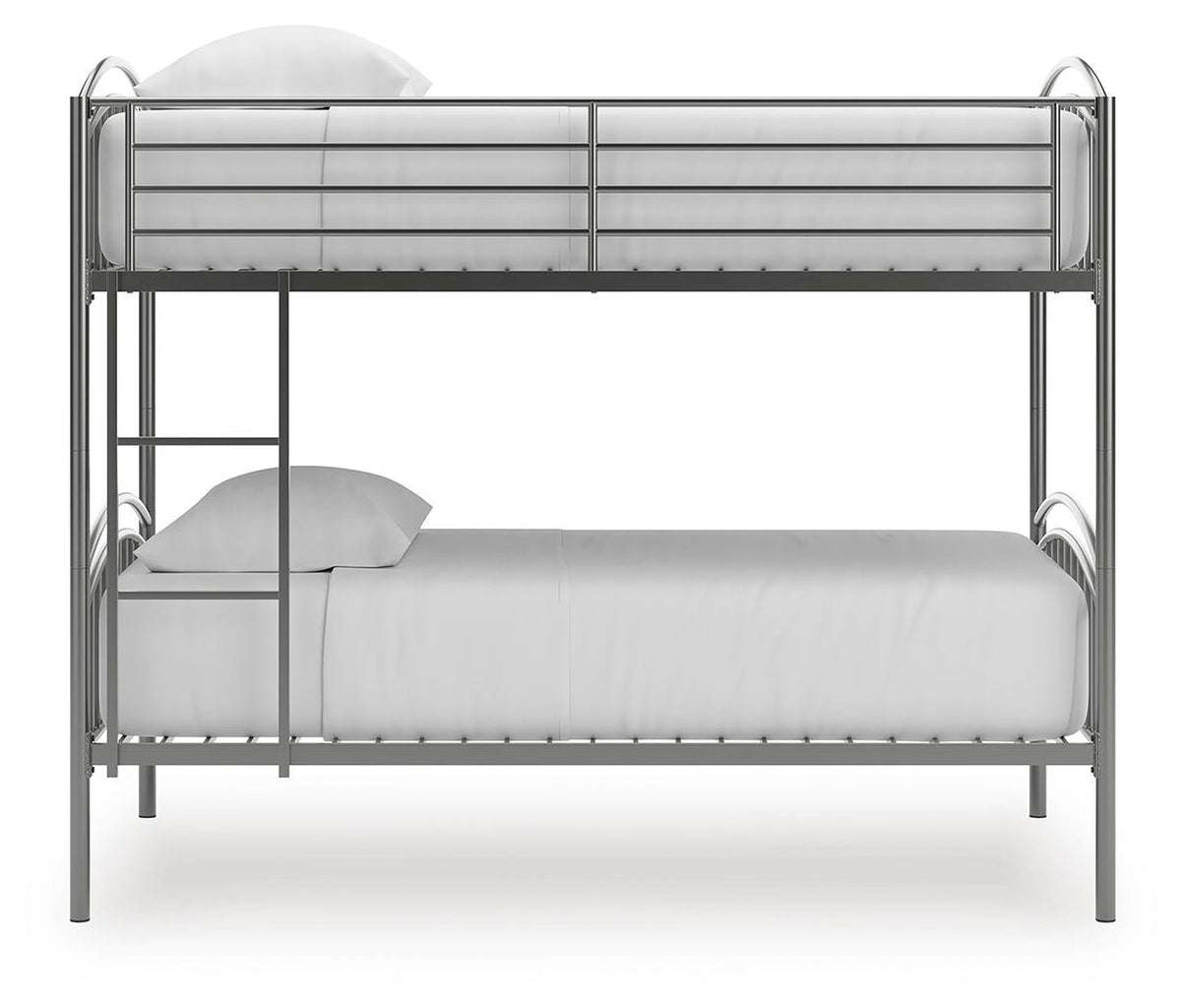 Lanceburg Twin over Twin Bunk Bed and 2 Mattresses (PCB400-SI) - Image 3