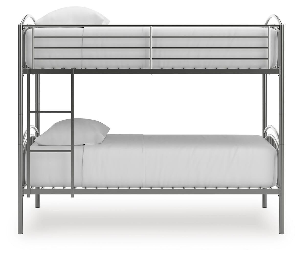 Lanceburg Twin over Twin Bunk Bed and 2 Mattresses (PCB400-SI) - Image 3