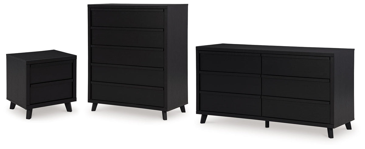 Danziar Dresser, Chest and Nightstand (B1013-SI)