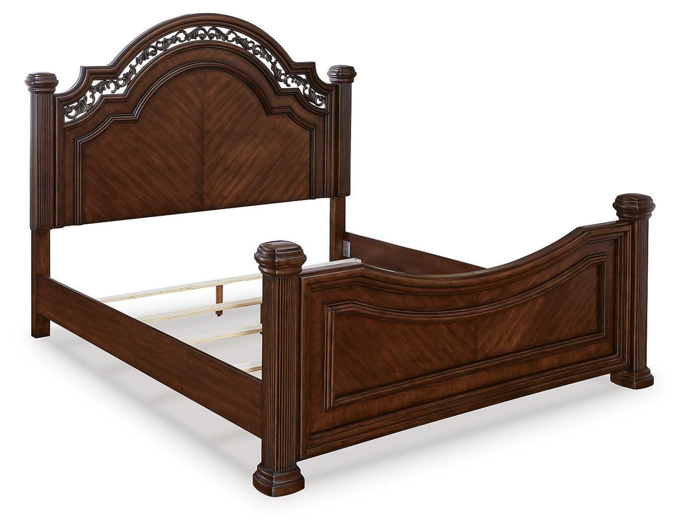 Lavinton Poster Bed, Dresser, Mirror and Nightstand - Brown  (B764-SI) - Image 4