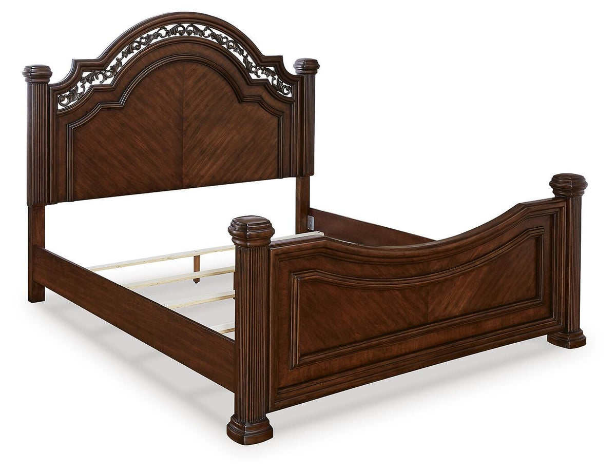 Lavinton Poster Bed, Chest and Nightstand - Brown  (B764-SI) - Image 10