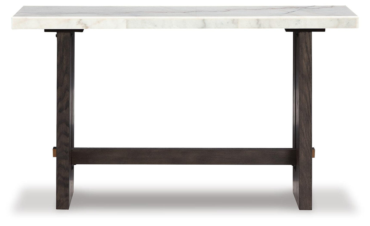 Burkhaus Sofa Table - White/Dark Brown  (T779-SI) - Image 2