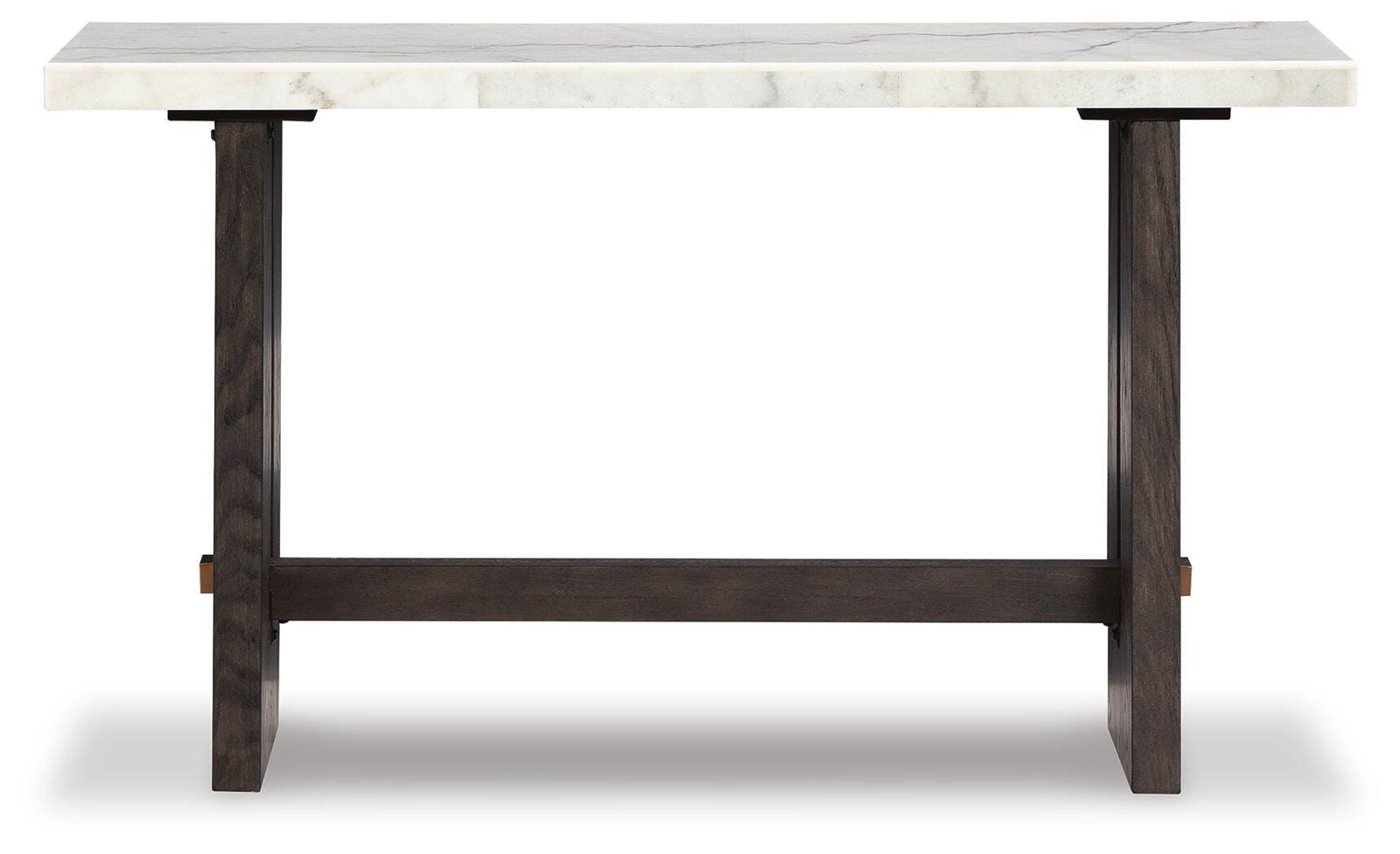 Burkhaus Sofa Table - White/Dark Brown  (T779-SI) - Image 2
