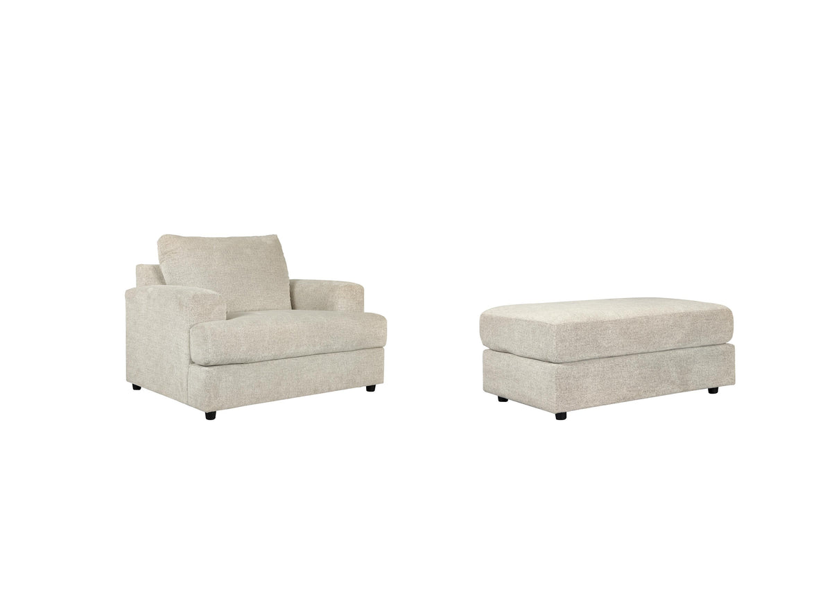 Soletren Chair and Ottoman (95104-SI)