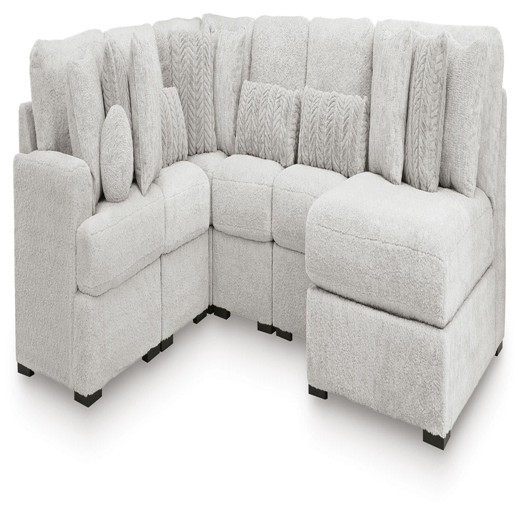 Cuddle Plush 6-Piece Sectional with Chaise (PC59106-SI)