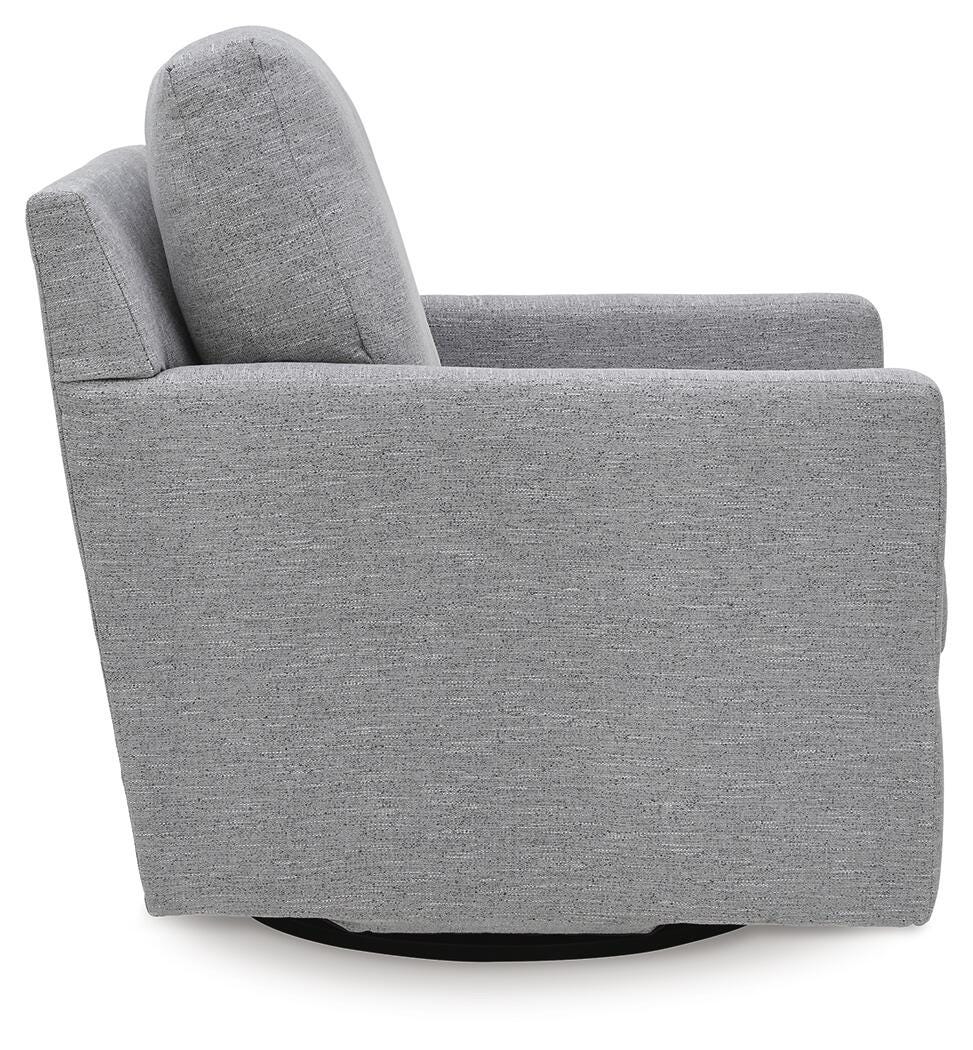 Freybourne Next-Gen Nuvella Swivel Accent Chair (A3000737-SI) - Image 4