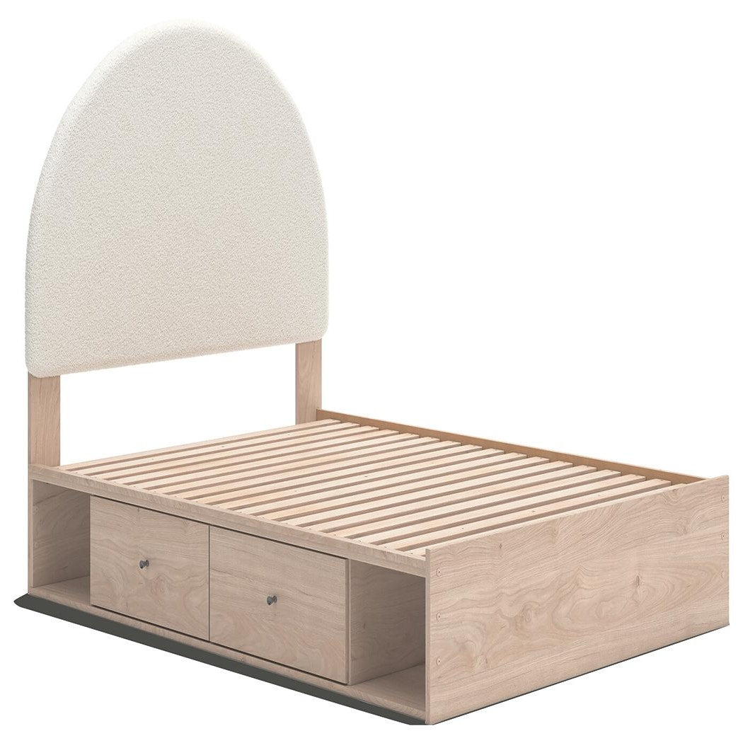 Arloster Full Upholstered Panel Bed with Storage (PCB1566-SI) - Image 3