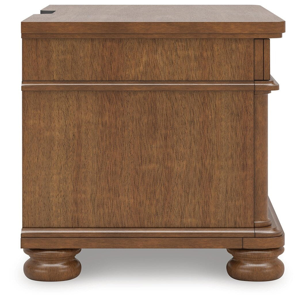 Rowlenstown King Poster Bed, Dresser and 2 Nightstands (PCB824-SI) - Image 16