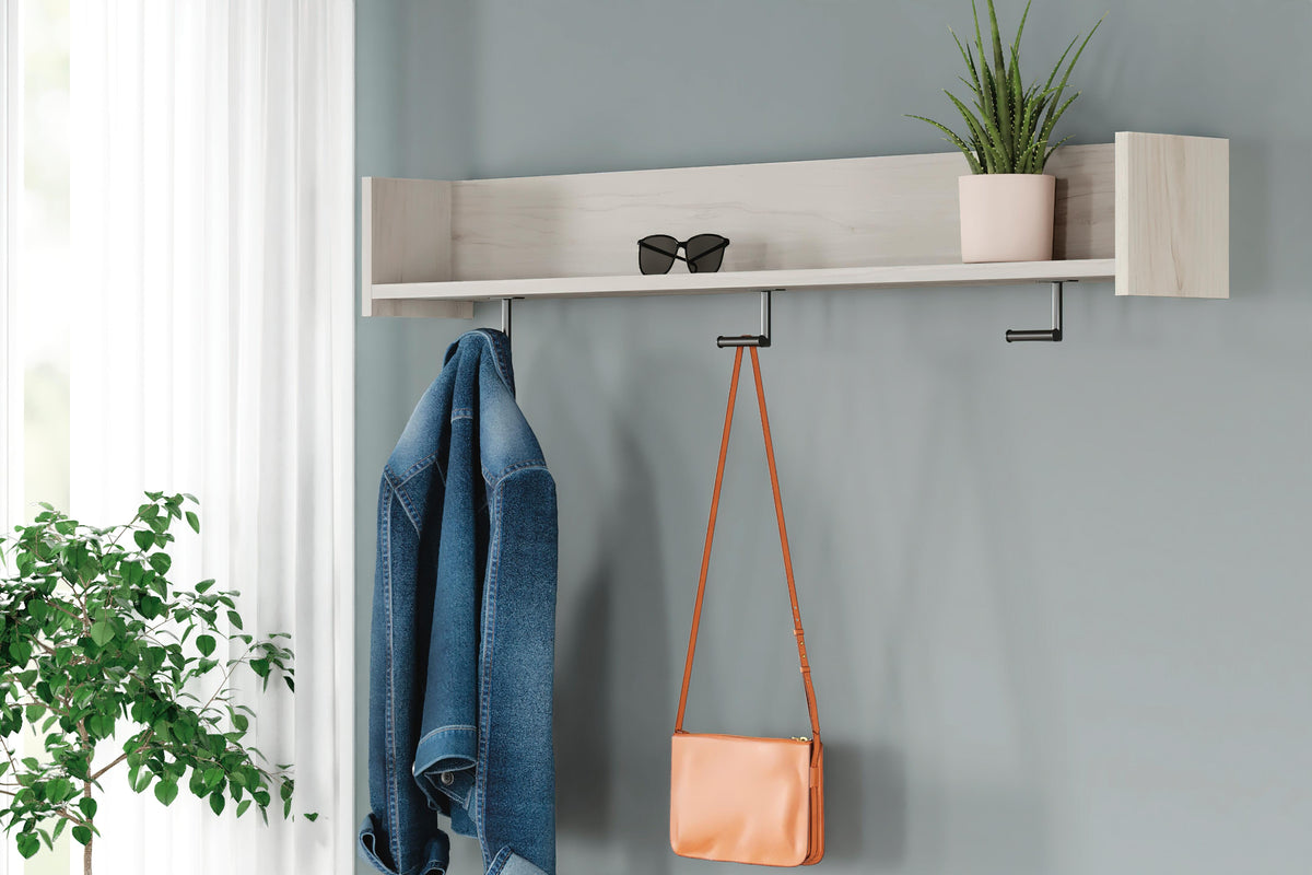 Socalle Wall Mounted Coat Rack with Shelf (EA1864-SI) - Image 4