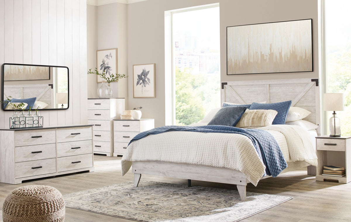 Shawburn Dresser - Whitewash/Charcoal Gray  (EB4121-SI) - Image 6