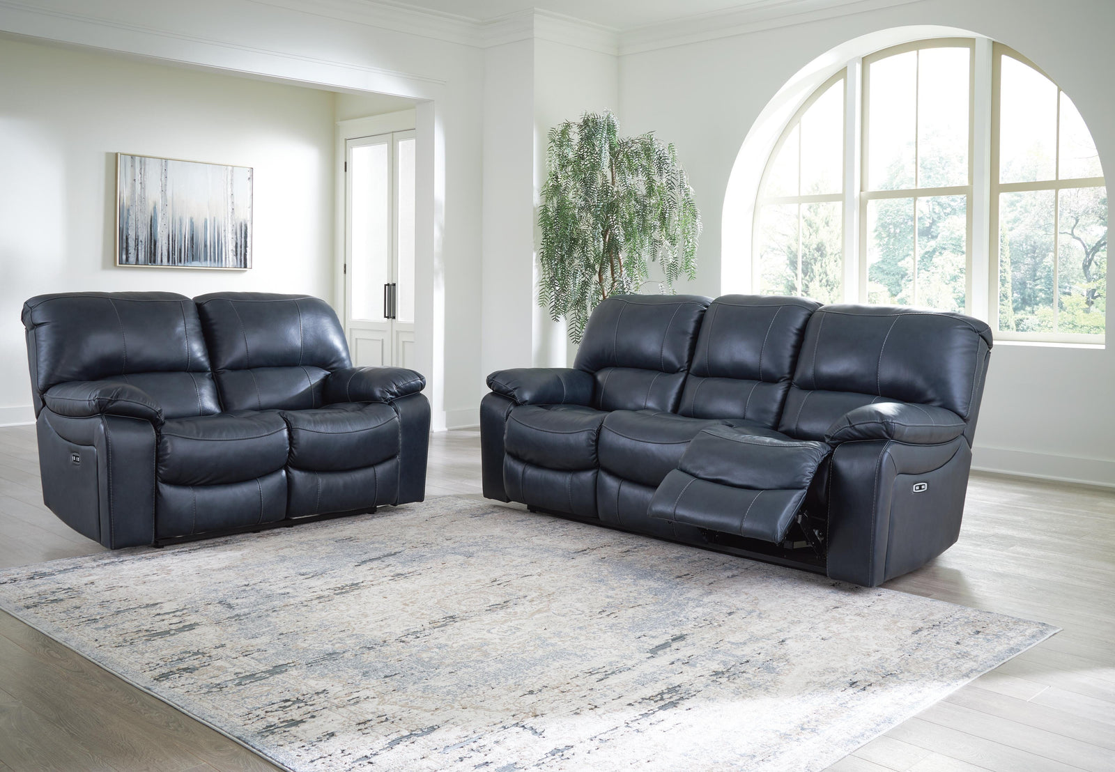 Leesworth Power Reclining Sofa and Loveseat (U43809-SI) - Image 3