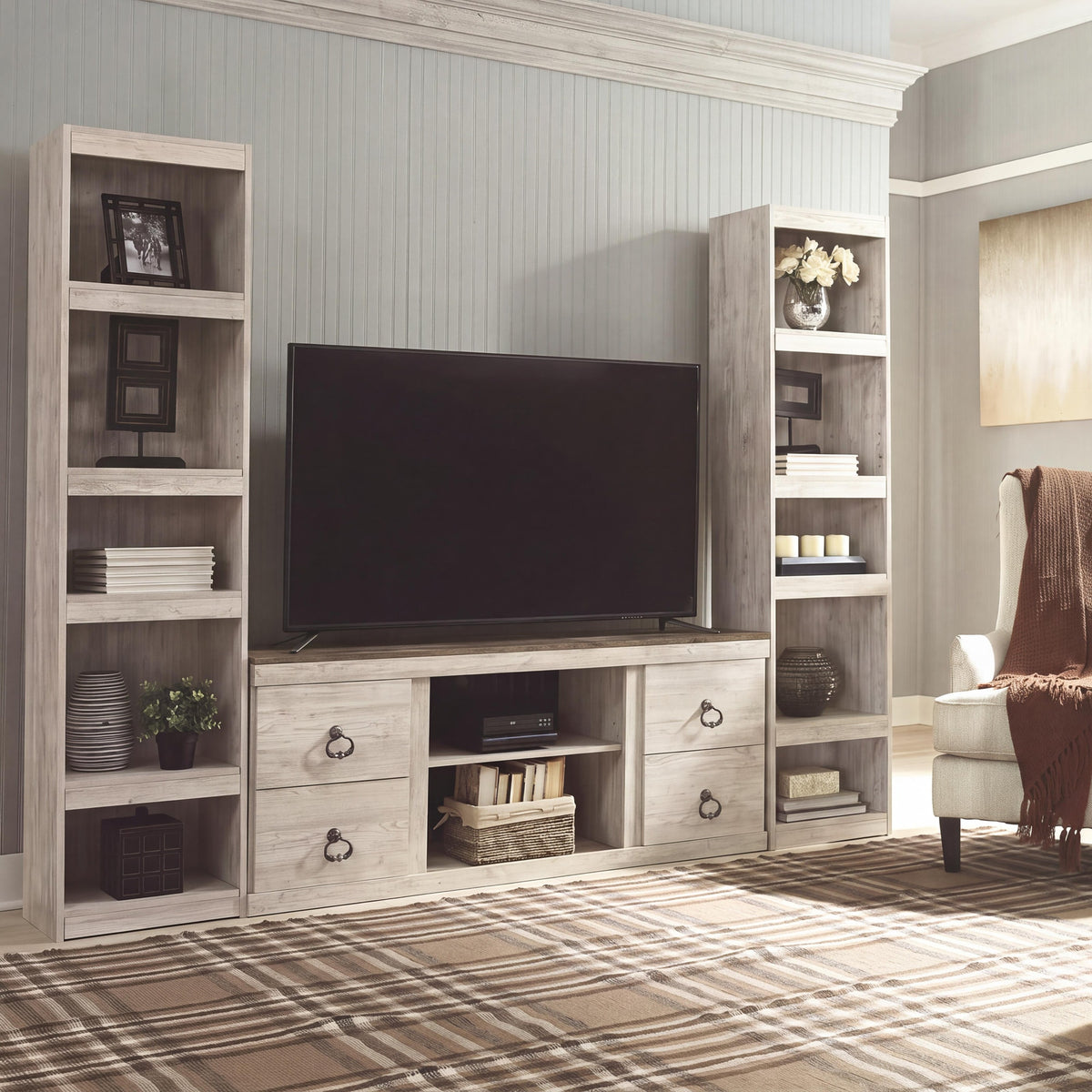 Willowton 3-Piece Entertainment Center (EW0267-SI) - Image 2